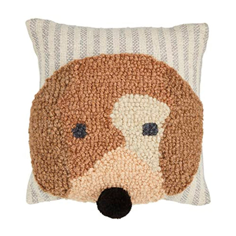Mud Pie Mini Dog Pillow, Brown