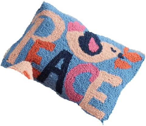 Peking Handicraft Mary Lake Thompson Christmas Peace Hook Pillow, 8-inch Height, Home, Indoor