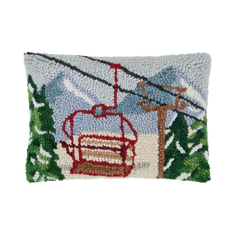 Peking Handicraft Vintage Gondola Hook Pillow, 12-Inch, Multicolor