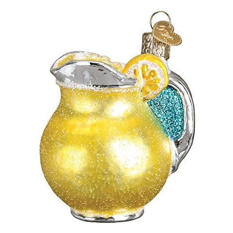 Old World Christmas Lemonade Pitcher Glass Blown Ornament