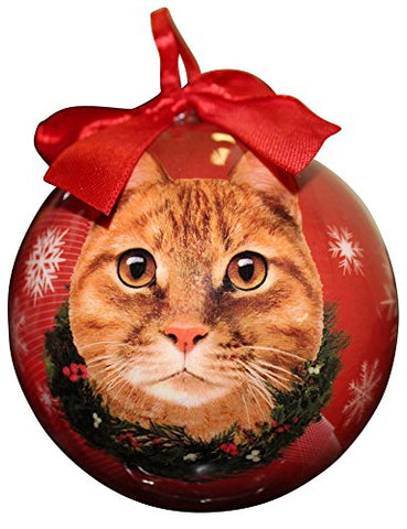 Tabby Cat Christmas Ornament Shatter Proof Ball Easy To Personalize A Perfect Gift For Tabby Cat Lovers
