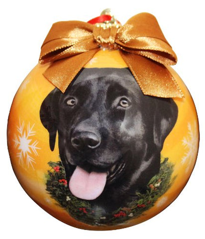 Black Lab Christmas Ornament Shatter Proof Ball Easy To Personalize A Perfect Gift For Black Lab Lovers