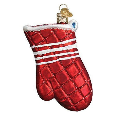 Old World Christmas Oven Mitt Glass Blown Ornament