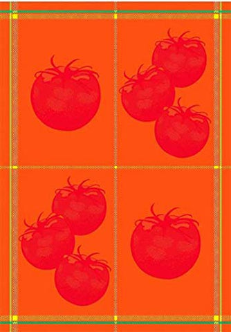 Mierco European Cotton Jacquard Dish Tea Towel 4 Panel Tomatoes