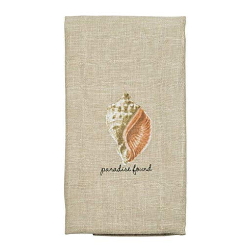 Mud Pie Natural Beauties Sea Sentiment Dish Towel 23"x18" 44000019 (Paradise)