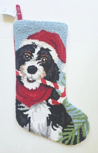 Bernedoodle Bernese Doodle Dog Hook Wool Christmas Stocking