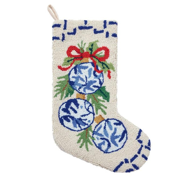 Peking Handicraft ChinChinoiserie Ornaments Hook Stocking, 20-Inch, Multicolor