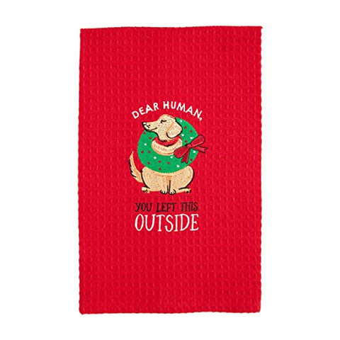 Mud Pie Dog Human Towel