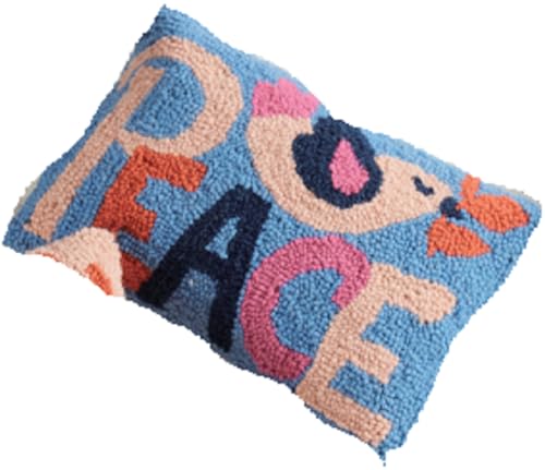 Peking Handicraft Mary Lake Thompson Christmas Peace Hook Pillow, 8-inch Height, Home, Indoor