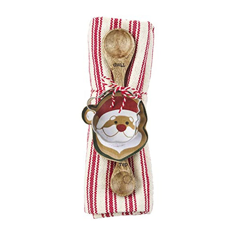 Mud Pie Spoon and Towel Set, Santa, Small