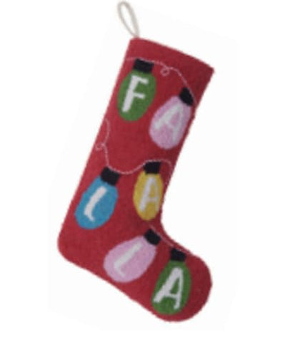 Peking Handicraft Hook Stockings FA La La, 20-inch Height, Home, Indoor