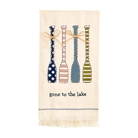 Mud Pie Mud Pie Lake Applique Cotton Towel