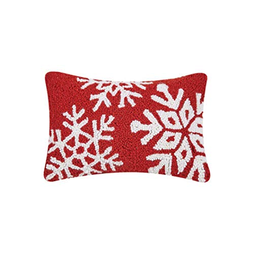 Christmas Truck Hooked Pillow by Peking