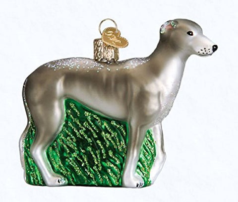 Old World Christmas Greyhound Dog Glass Blown Ornament