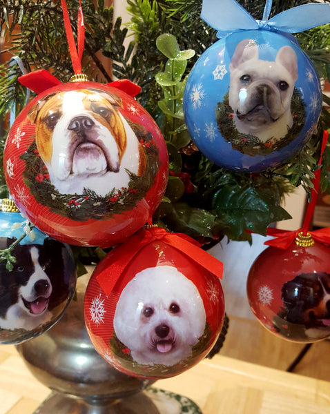 Pomeranian Dog Snowflake Christmas Ornament Shatter Proof Ball 3"