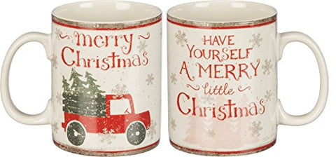 Merry Christmas Tree Farm Primitives By Kathy 20 Ounce Stoneware Mug