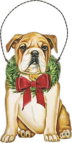 Primitives by Kathy Ornament - Christmas English Bulldog Ornament