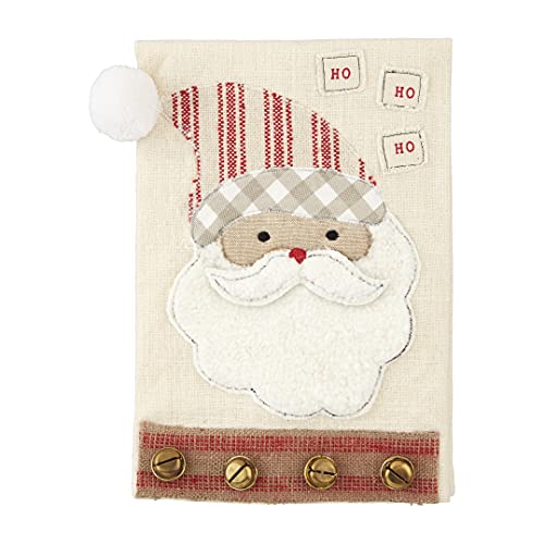 Mud Pie Christmas Appliqué Towel, Santa, 21" x 14"