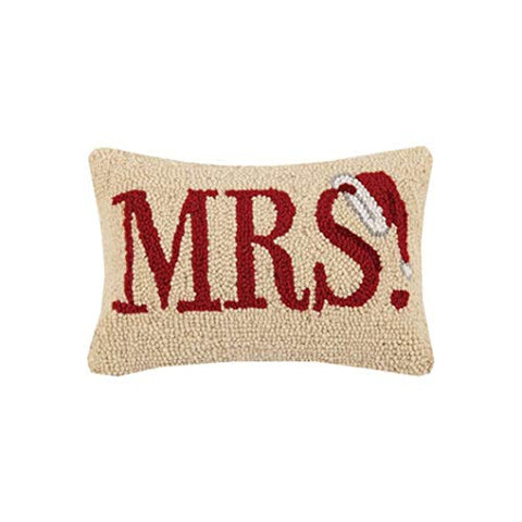 Peking Handicraft 31JSS656C12OB Mrs. Santa Hook Pillow, 8-inch Length