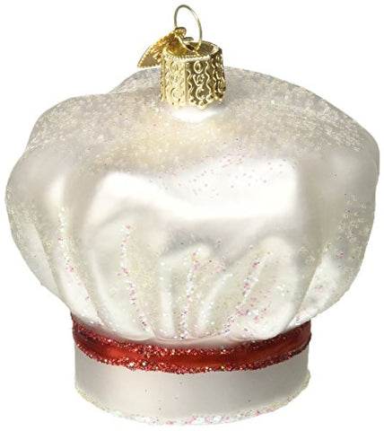 Old World Christmas Chef's Hat Glass Blown Ornament