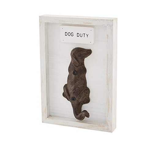 Mud Pie Framed Wall Dog Leash Hook - 2 Styles to Choose From