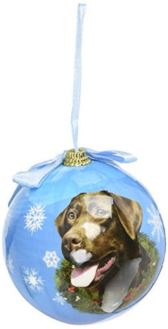 Chocolate Lab Christmas Ornament Shatter Proof Ball Easy To Personalize A Perfect Gift For Chocolate Lab Lovers