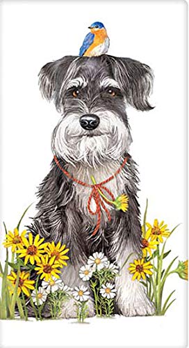 Mary Lake Thompson Daisy Schauzer Dog 100% Cotton Flour Sack Dish Tea Towel 30" x 30"
