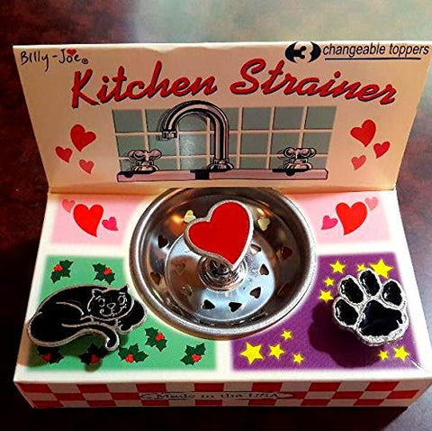 Cat Lover Set Kitchen Enamel Stainless Steel Sink Strainer - 3 Icons