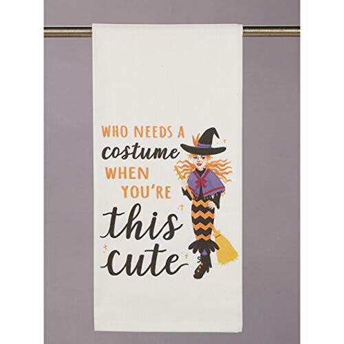 Peking Handicraft 04TG820WC Who Needs A Costume Print Kitchen Towel, 18-inch Length