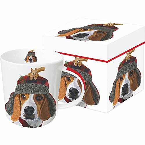 Paperproducts Design 603198 Oliver Gift Boxed Mug, 13.5 oz, Brown