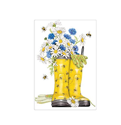 Mary Lake Thompson Flour Sack Towel - Daisies and Rainboots