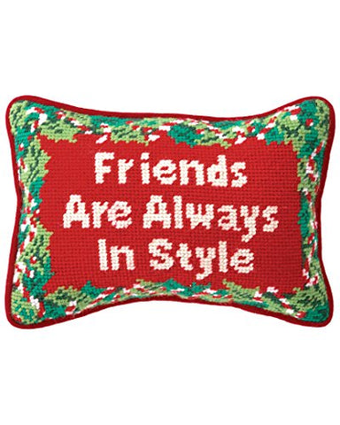 "Friends" Needlepoint Pillow