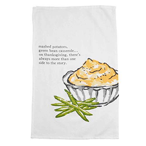 Thanksgiving Mashed Potatoes Humorous Dish Towel by Mud Pie