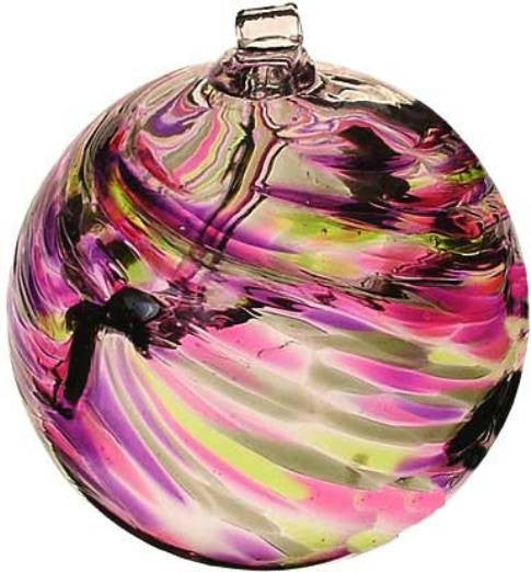Kitras Art Blown Glass 6" Birthstone Birthday Ball - June