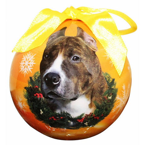 Pit Bull Christmas Ornament Shatter Proof Ball Easy To Personalize A Perfect Gift For Pit Bull Lovers