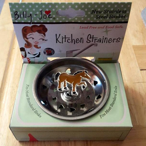 Horse Enamel Stainless Steel Sink Strainer