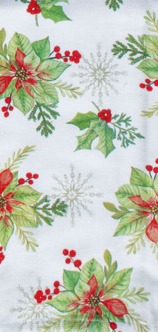 Winter Christmas Garden Floral Dual Purpose Kitchen Dish Terry Towel