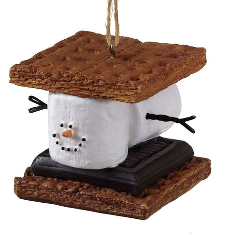 Marshmallow S'mores Sandwich Christmas Ornament