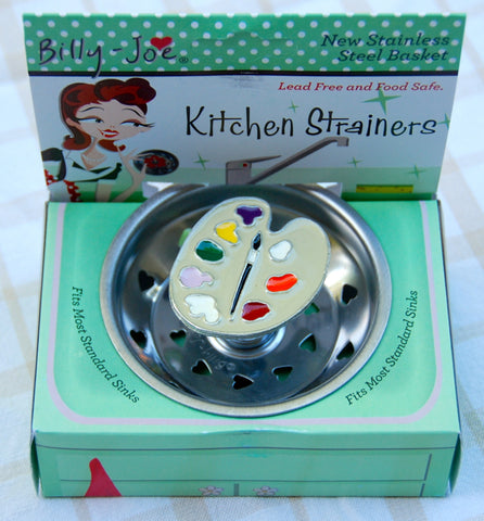 Enamel Artist Palette Stainless Steel Sink Strainer