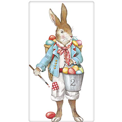 Mary Lake Thompson Easter Rabbit Colored Eggs Dish Towel