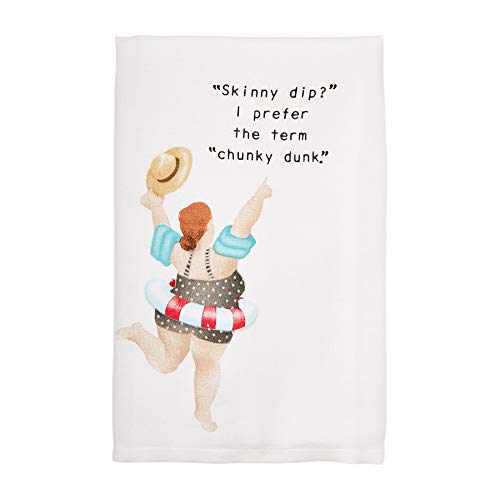 Retro Summer Poolside Lady Towel Collection Dish Towel -