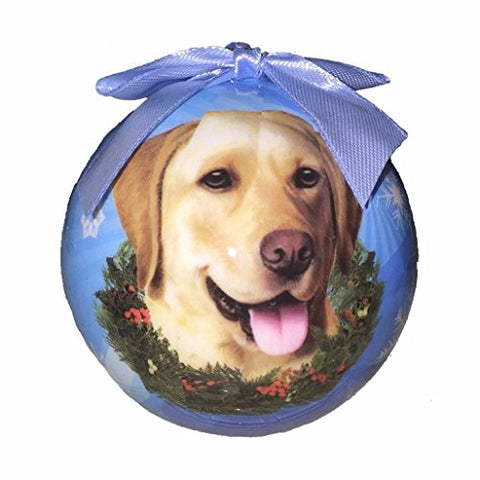 Yellow Lab Christmas Ornament Shatter Proof Ball Easy To Personalize A Perfect Gift For Yellow Lab Lovers