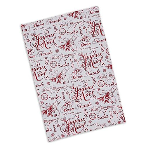 Design Imports Vintage Christmas Printed Dishtowel (29423)
