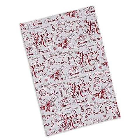Design Imports Vintage Christmas Printed Dishtowel (29423)